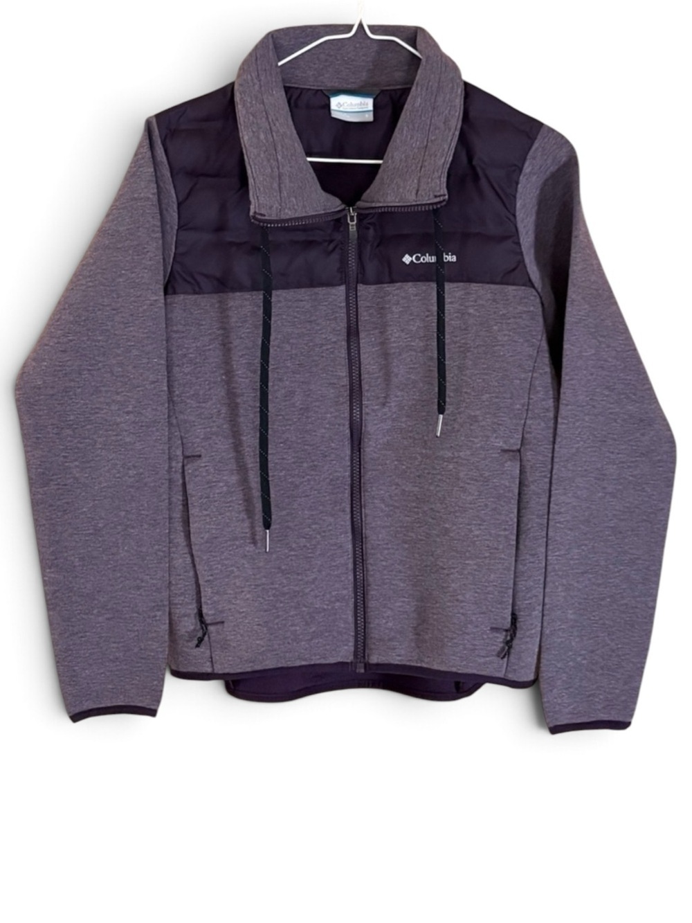 Columbia Northern Comfort Hybrid Dark Purple Zip-Up Jacket